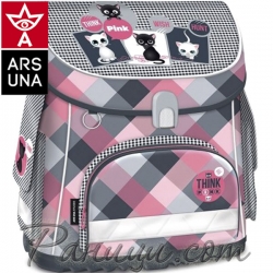 Think Pink Ученическа Ергономична раница Compact 94497625 Ars Una Think Pink Ученическа Ергономична раница Compact 94497625 Ars Una